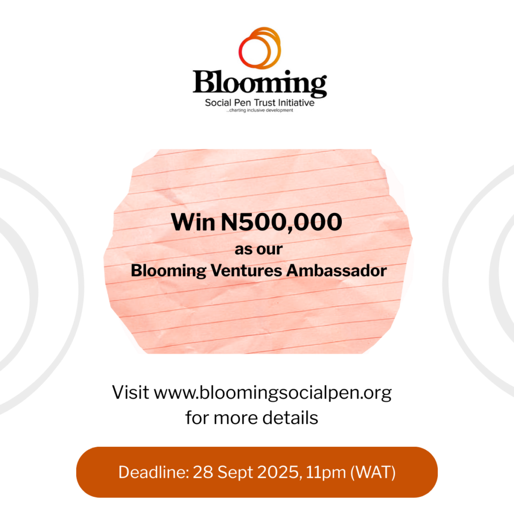 Become our #BloomingVentures Ambassador!